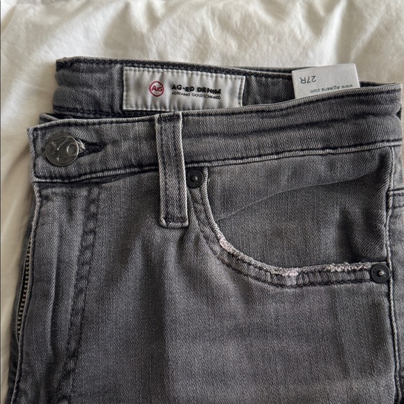 AG Adriano Goldschmied Women's Skinny Jeans in Dark Gray - Picture 2 of 3